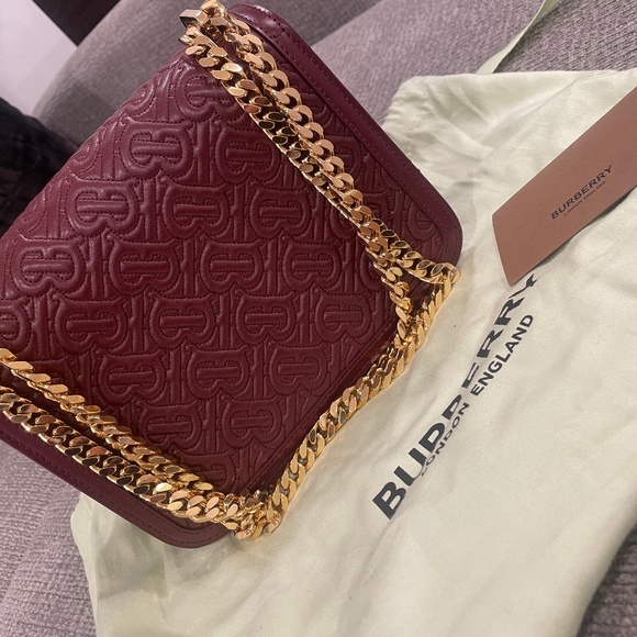 Burberry Small Monogram Quilted Leather Shoulder Bag/crossbody. - Picture 5 of 5